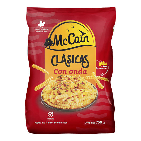 mccain con onda corte ondulado 750g