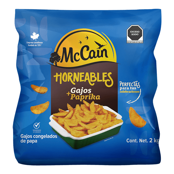 mccain gajos sazonados con paprika 2kg