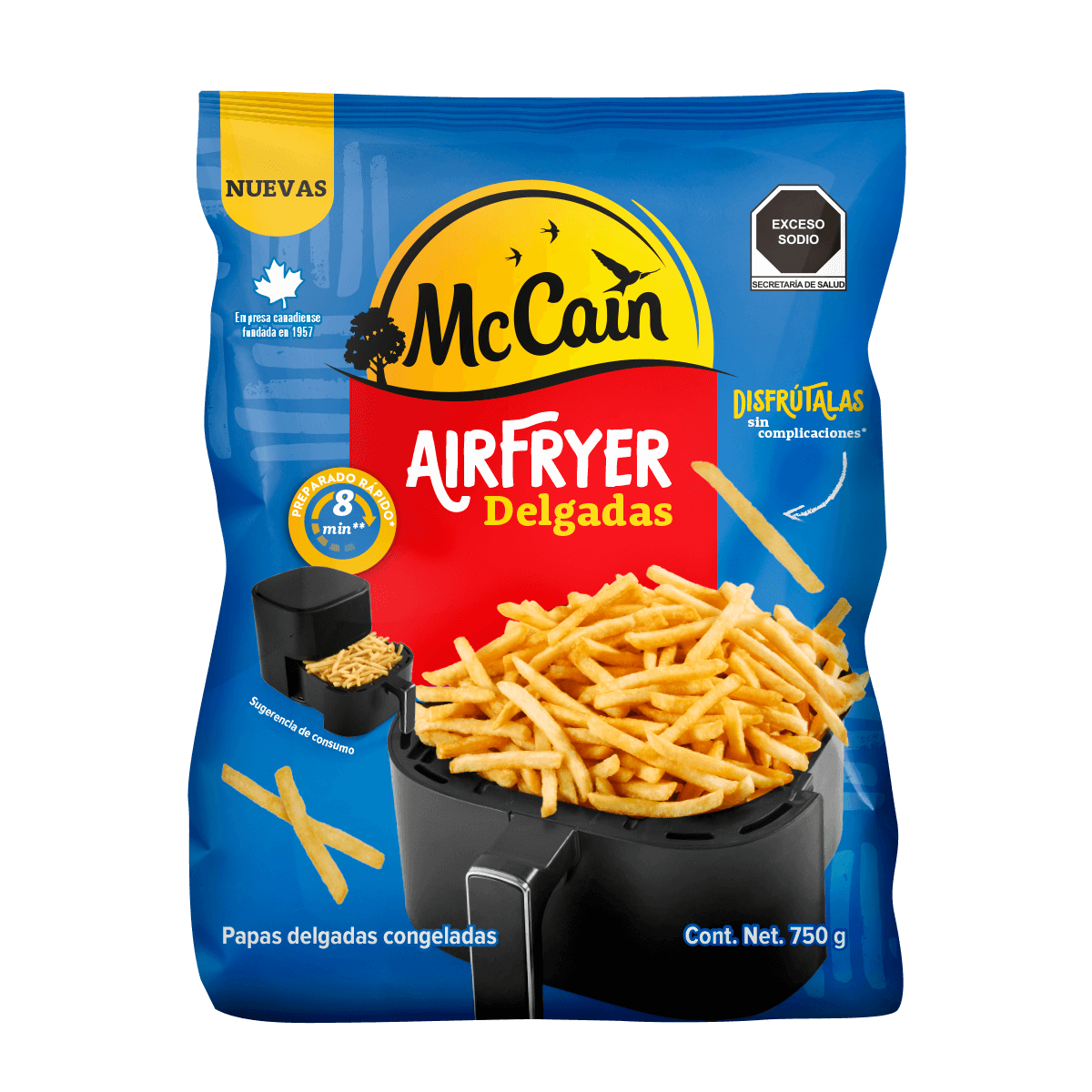 Airfryer Delgadas  750 g / 1.5 kg