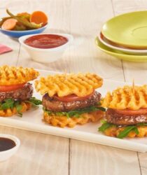 Hamburguesitas con Papas Hashtag